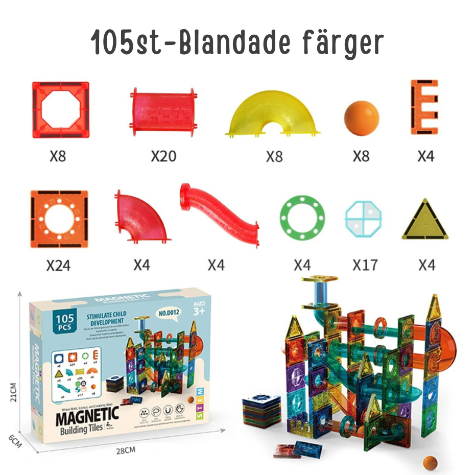 Magnetiska Byggklossar för Barn – Lärande och Kreativ Leksak - Varuhuset24