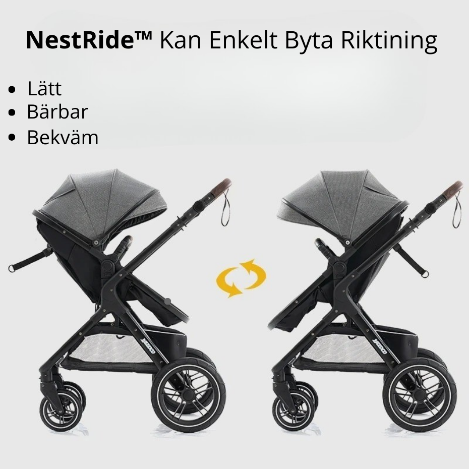 NestRide™ Barnvagn – Ergonomisk Komfort, Smidig Hantering och Stil - Varuhuset24