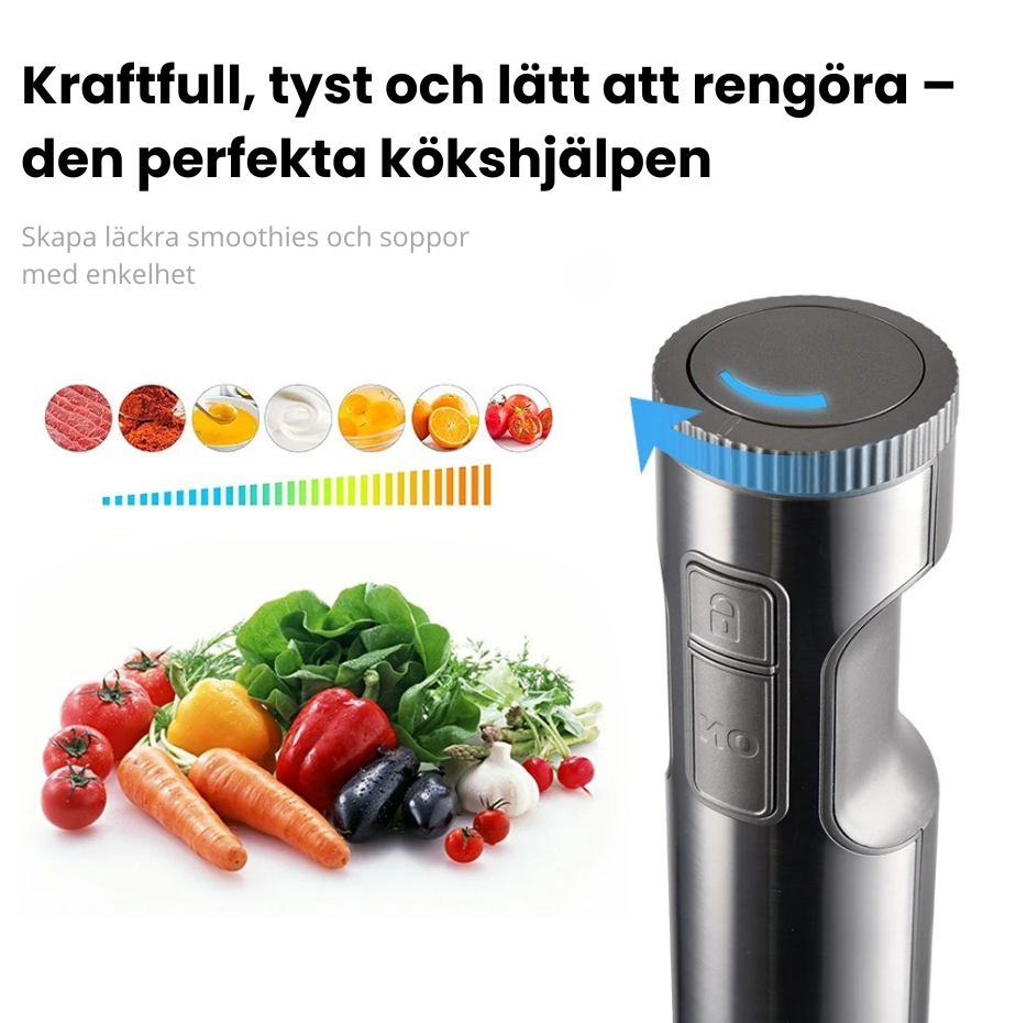 Kraftfull 1000W Stavmixer – 4-i-1 för Enkel Matlagning - Varuhuset24