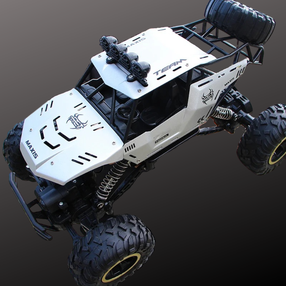 Fjärrstyrd 4WD Offroad RC-Bil med LED-ljus och Stötdämpning - Varuhuset24