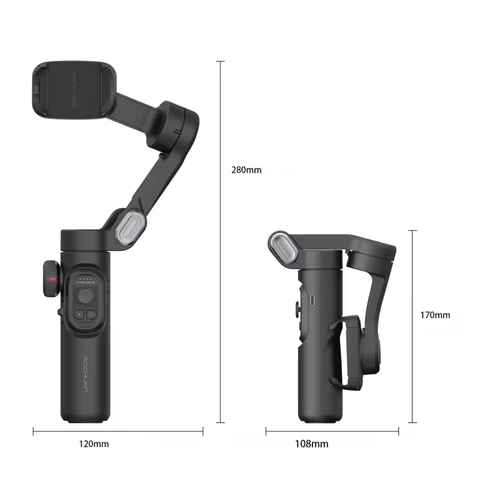 ProMotionX: Professionell Gimbal med AI Ansiktsspårning för Smartphone - Varuhuset24