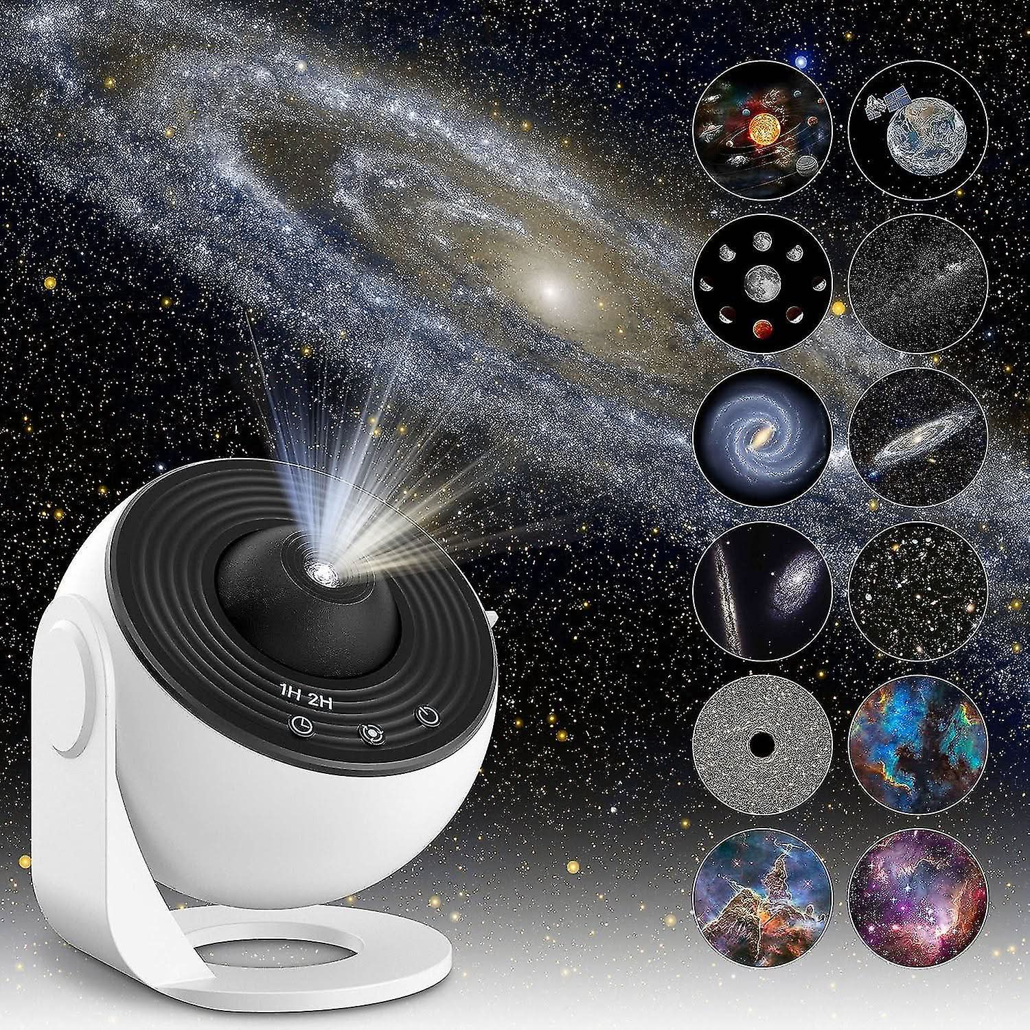 Starry Sky-projektor med 360° rotasjon