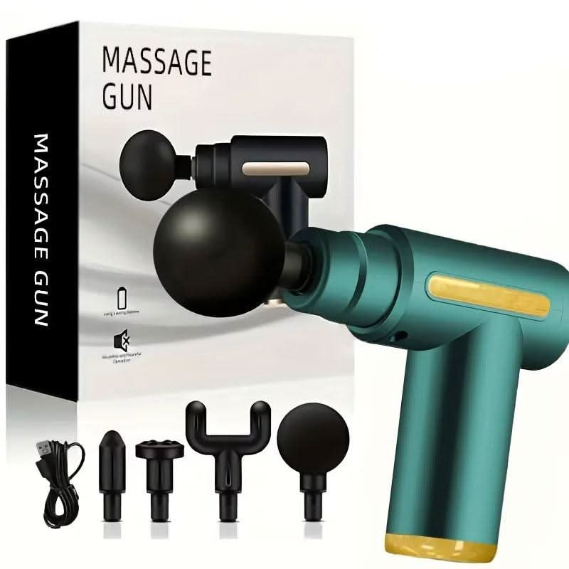 Bärbar Massagepistol USB-Uppladdningsbar – Perfekt för Muskelavslappning och Återhämtning - Varuhuset24