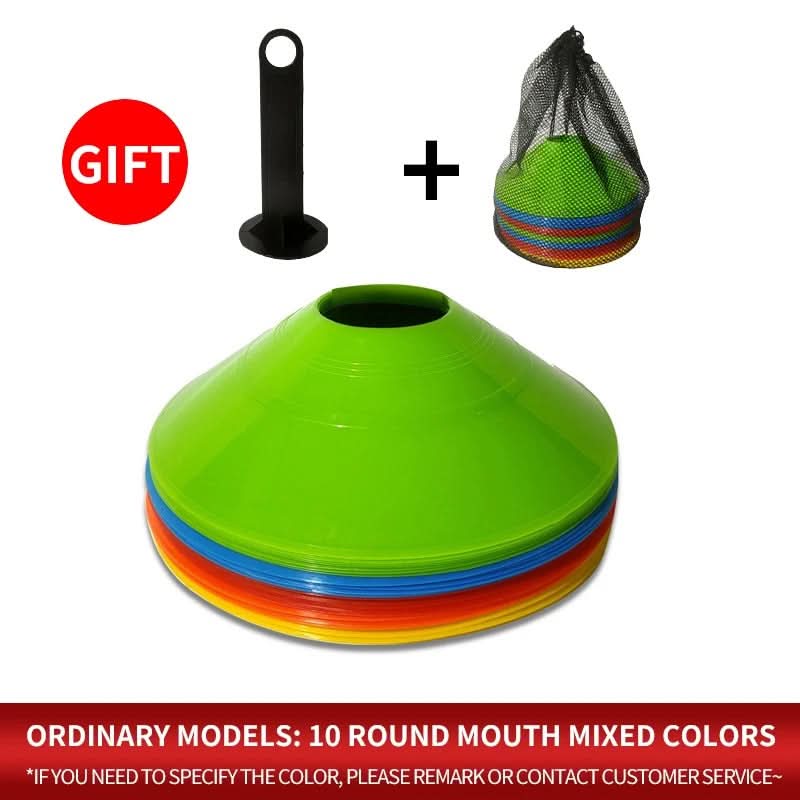 10-pack Träningskoner för Fotboll & Agility – Perfekt för Barn & Proffs, 15 cm Diameter - Varuhuset24
