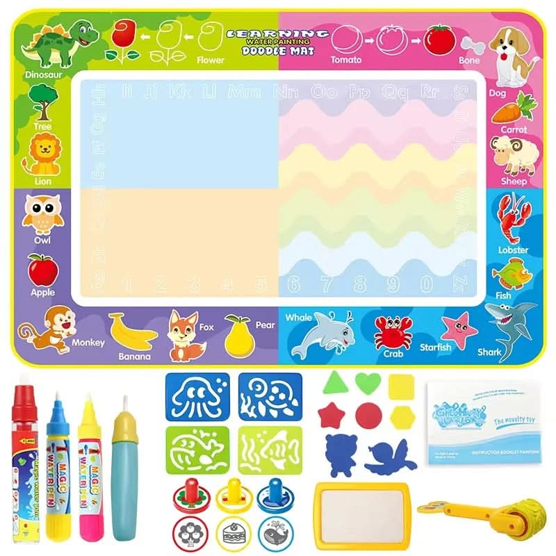 Water Doodle Mat – Kladdfri Kreativitet för Barn 3-8 år - Varuhuset24