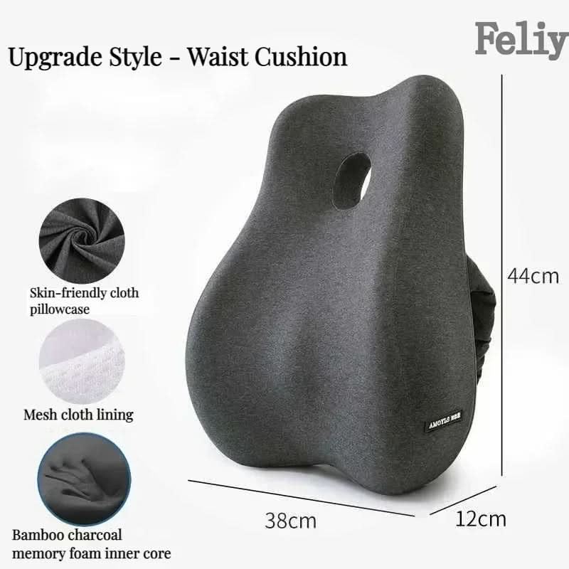 Ergonomisk Memory Foam Sittdyna – Ortopediskt Stöd för Rygg och Svank - Varuhuset24