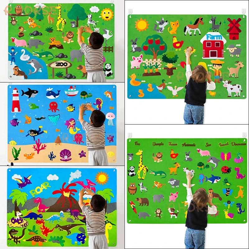 StoryPlay™ – Interaktiv Filtbräda för Barn - Kreativ Lek & Lärande - Varuhuset24