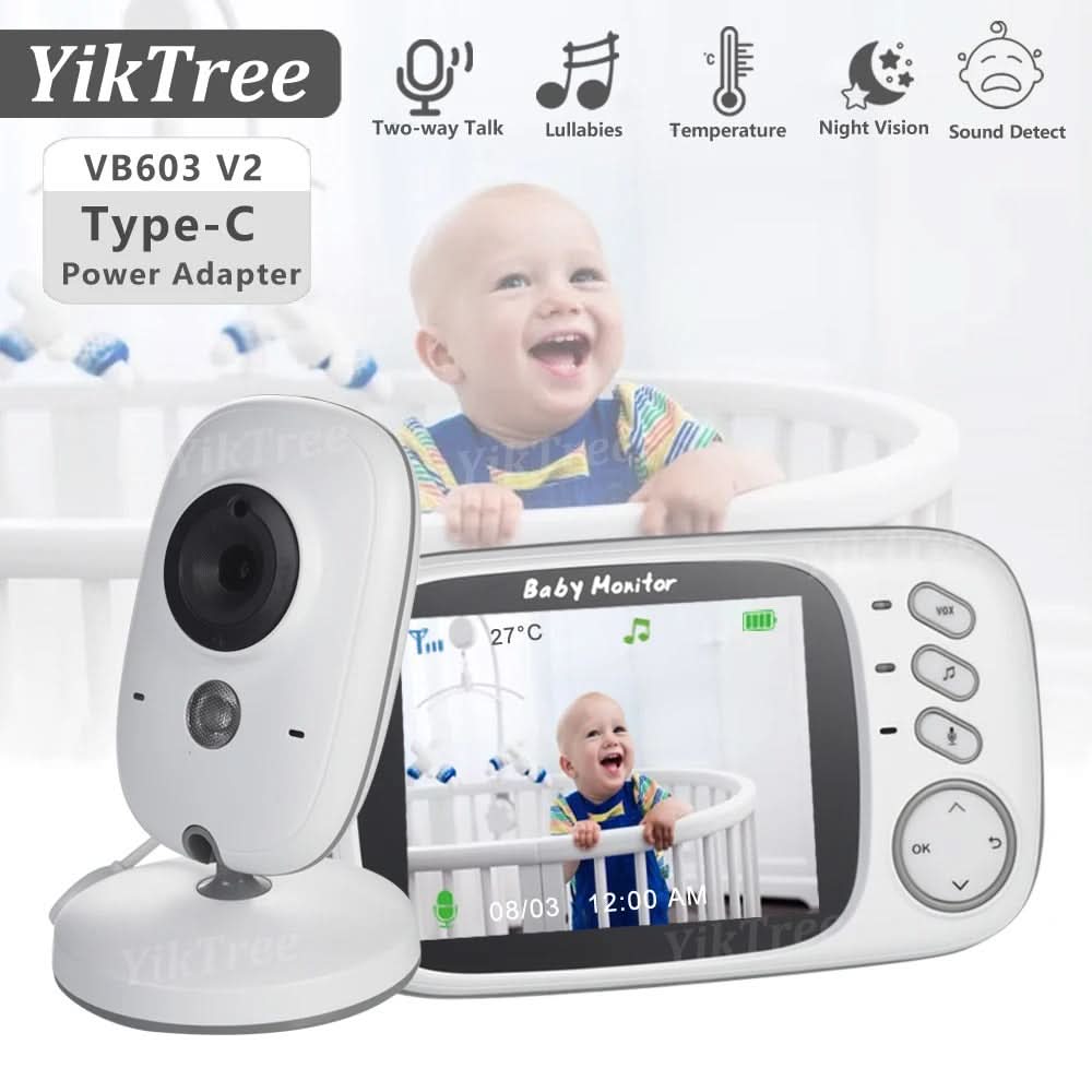 BabyNest Pro™ – Avancerad Babyvakt med Skärm, Nattvision & Tvåvägsljud - Varuhuset24