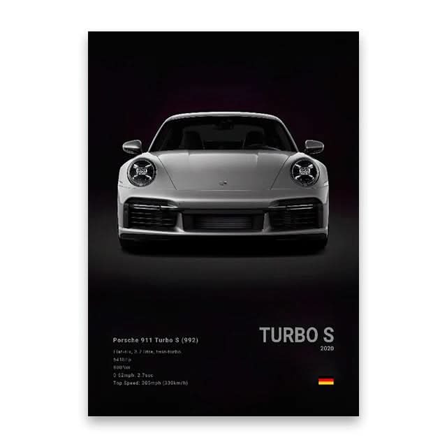 Berömda Bilar Canvas Väggkonst – M5, 918, GT3, G63, STO, SLS | Modern Heminredning & Födelsedagspresent - Varuhuset24