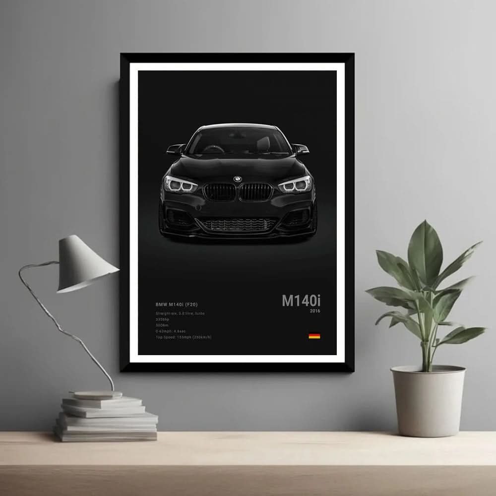 Berömda Bilar Canvas Väggkonst – M5, 918, GT3, G63, STO, SLS | Modern Heminredning & Födelsedagspresent - Varuhuset24