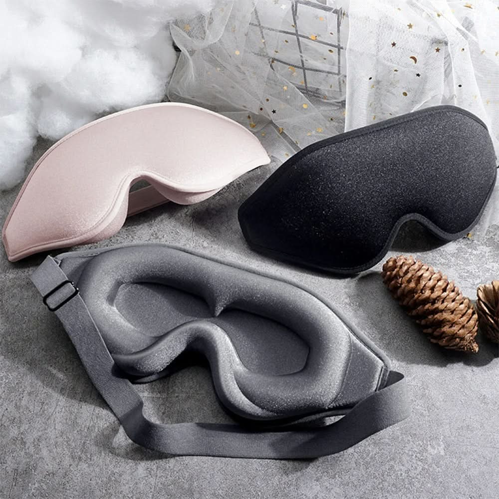 3D Sleep Mask – Blockera Ljus & Få Djup Sömn | Justerbar & Ergonomisk Design - Varuhuset24