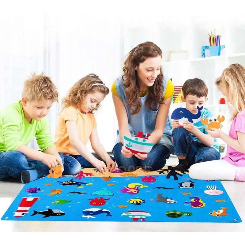 StoryPlay™ – Interaktiv Filtbräda för Barn - Kreativ Lek & Lärande - Varuhuset24