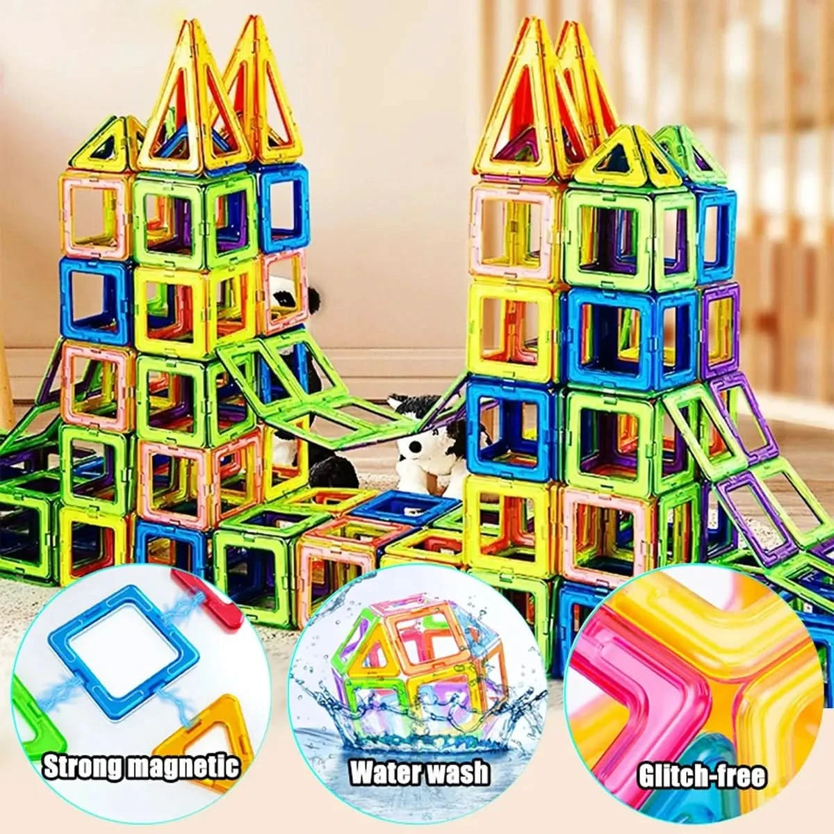 Magnetische Bausteine für Kinder – Kreatives und lehrreiches Spielzeug mit starker Magnetkonstruktion