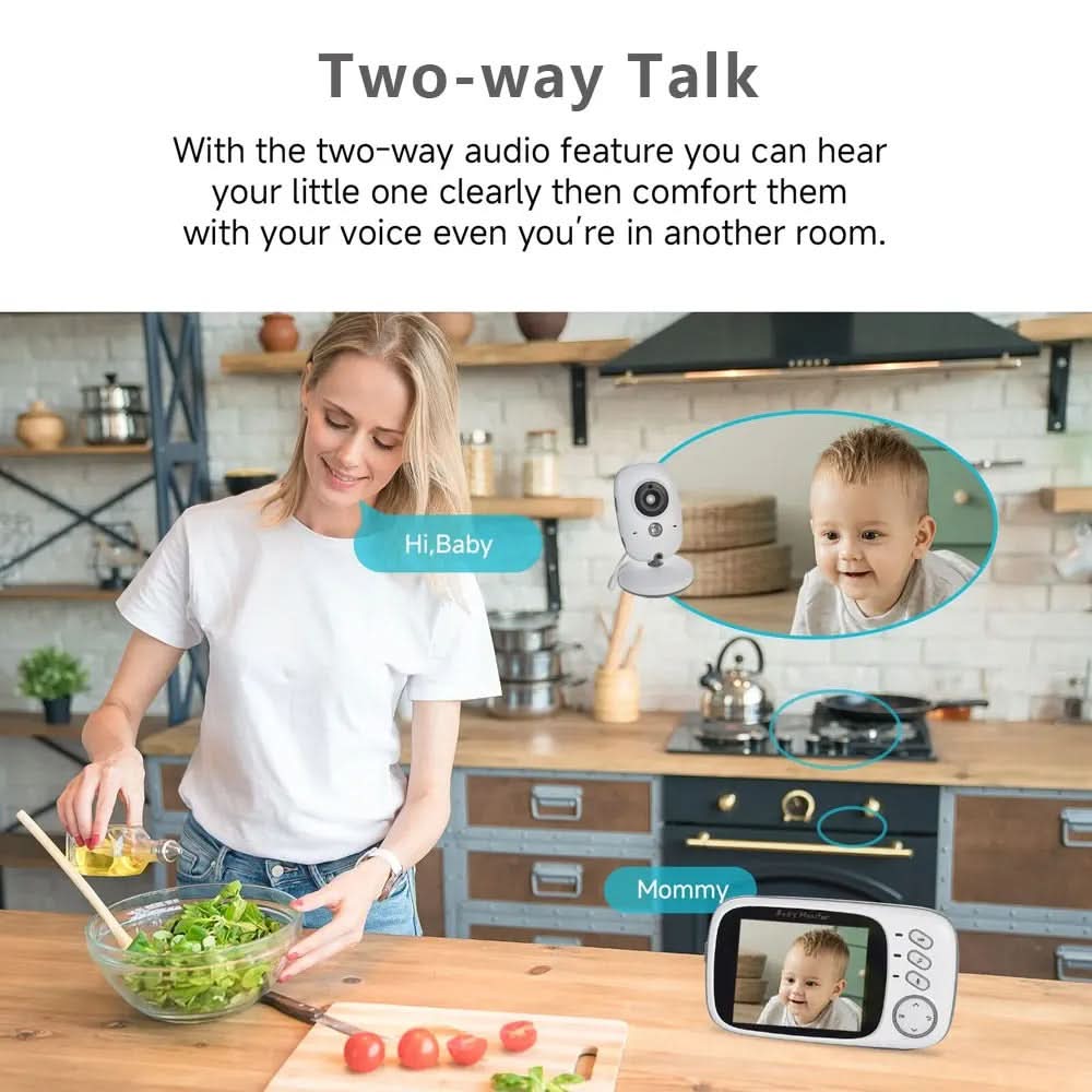 BabyNest Pro™ – Avancerad Babyvakt med Skärm, Nattvision & Tvåvägsljud - Varuhuset24