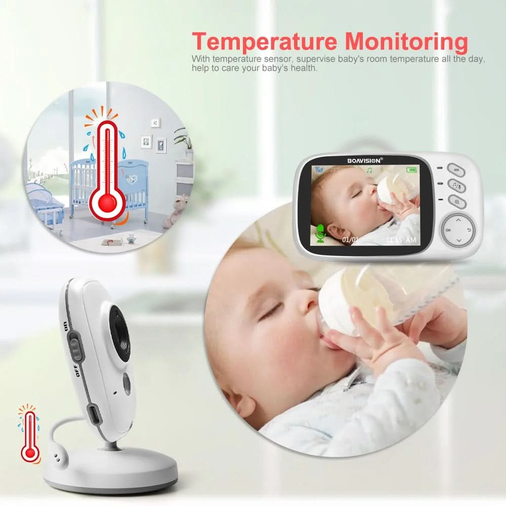 BabyNest Pro™ – Avancerad Babyvakt med Skärm, Nattvision & Tvåvägsljud - Varuhuset24