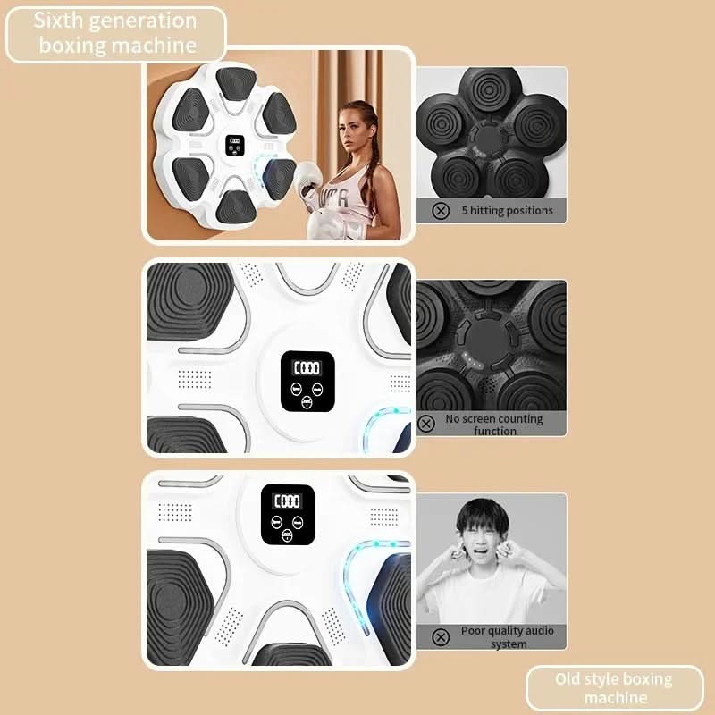 Smart Music Boxing Maskin – Innovativ Träningspartner för Hela Familjen - Varuhuset24