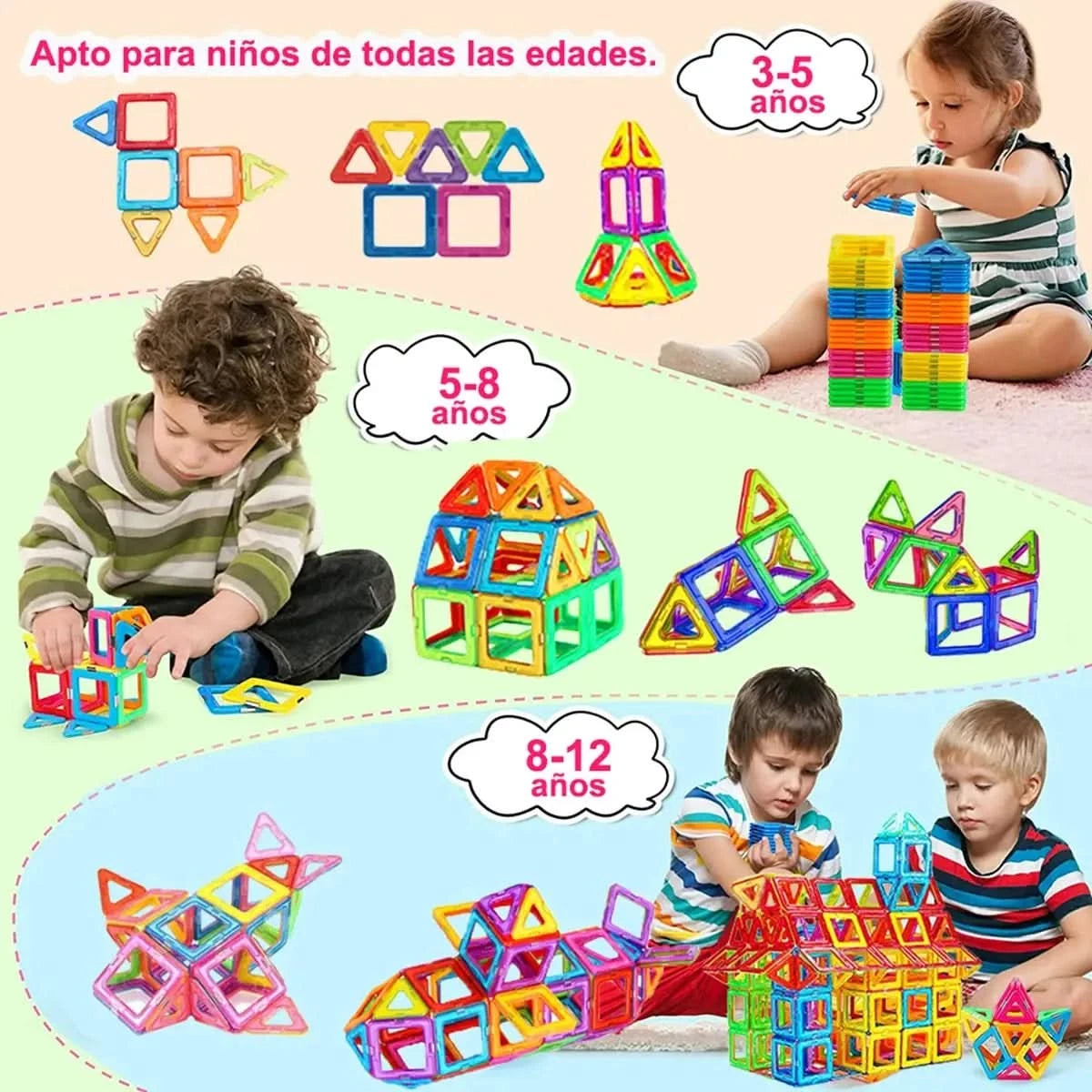 Magnetische Bausteine für Kinder – Kreatives und lehrreiches Spielzeug mit starker Magnetkonstruktion