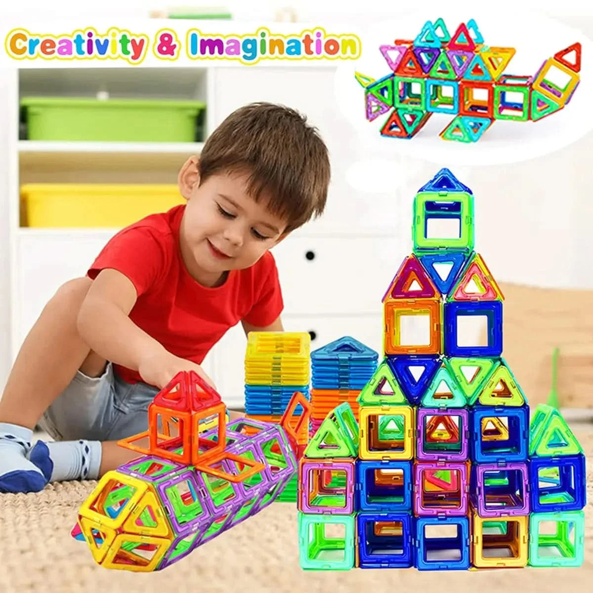 Magnetische Bausteine für Kinder – Kreatives und lehrreiches Spielzeug mit starker Magnetkonstruktion