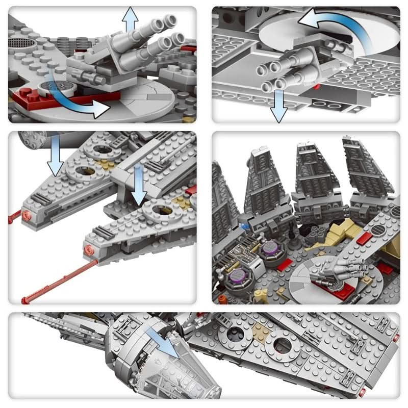 Rymdskepp Byggklossar – Millennium Falcon 75105 Byggset - Varuhuset24