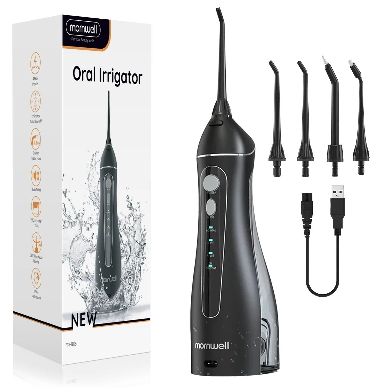 Bärbar Oral Irrigator – Effektiv Munrengöring och Fräschhet - Varuhuset24