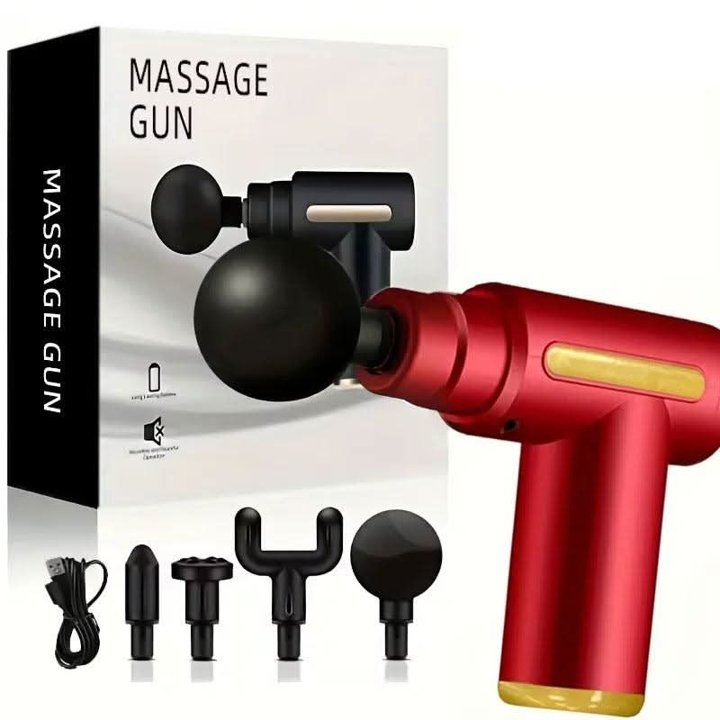 Bärbar Massagepistol USB-Uppladdningsbar – Perfekt för Muskelavslappning och Återhämtning - Varuhuset24