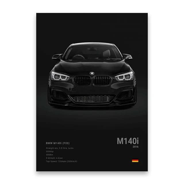Berömda Bilar Canvas Väggkonst – M5, 918, GT3, G63, STO, SLS | Modern Heminredning & Födelsedagspresent - Varuhuset24