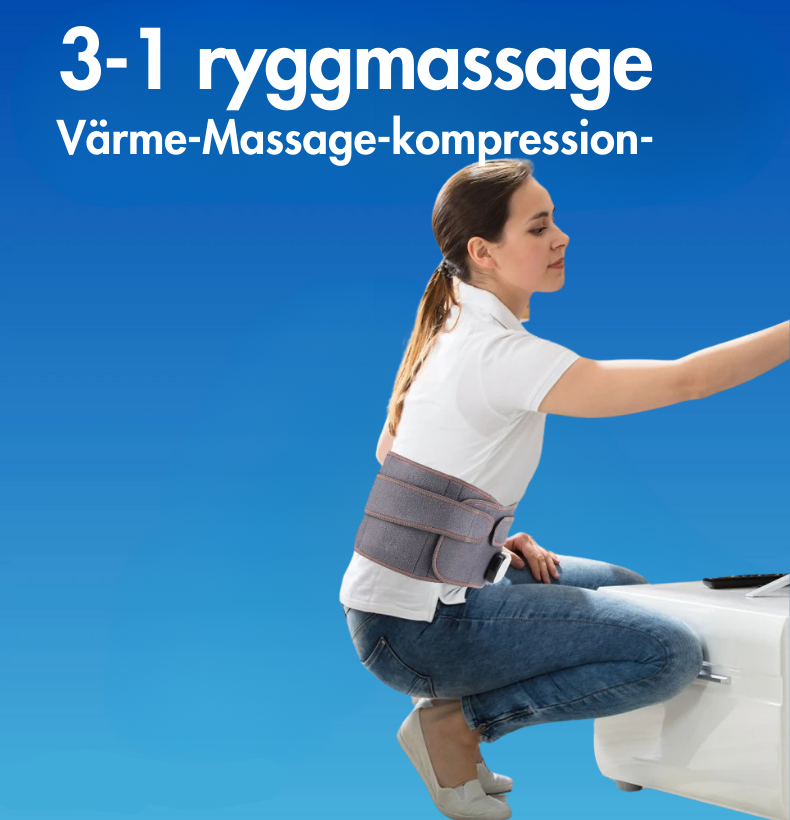 Värme- och Massagebälte med Rödljusterapi – Lindrar Muskelvärk, Stimulerar Blodcirkulation & Ger Trådlös Avslappning för Smärtfri Hälsa - Varuhuset24