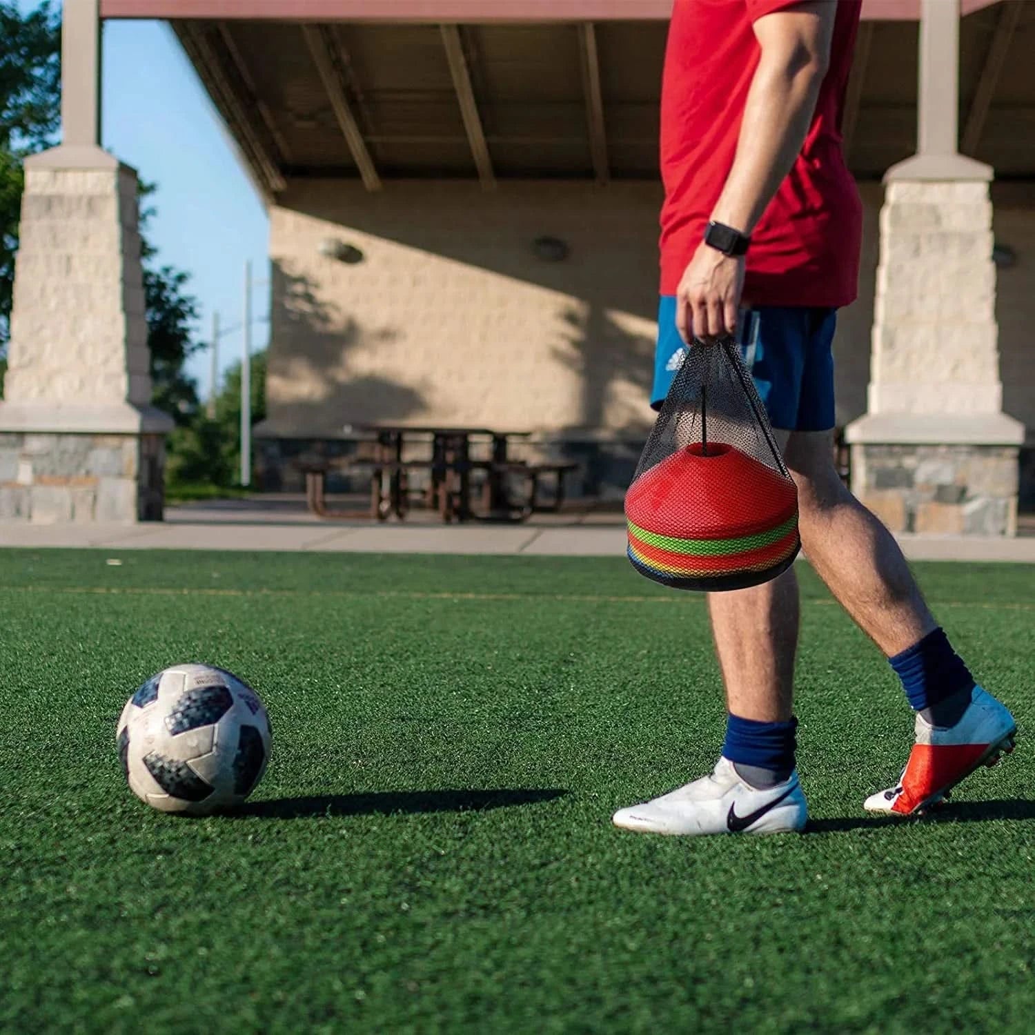 10-pack Träningskoner för Fotboll & Agility – Perfekt för Barn & Proffs, 15 cm Diameter - Varuhuset24