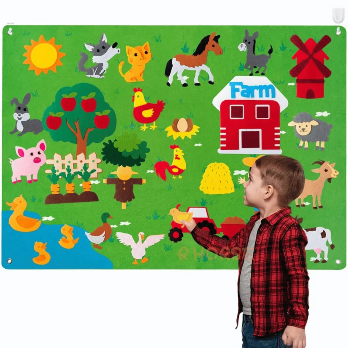 StoryPlay™ – Interaktiv Filtbräda för Barn - Kreativ Lek & Lärande - Varuhuset24