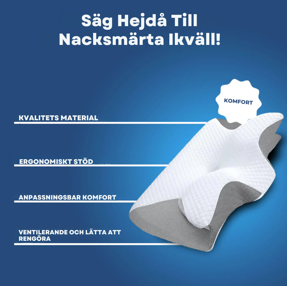 ErgoSleep™ – Ergonomisk Nackkudde för Bättre Sömn - Varuhuset24