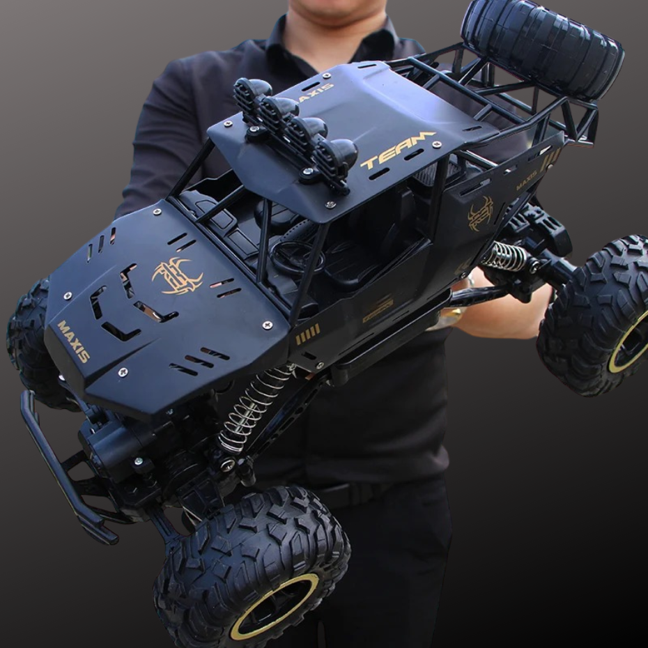 Fjärrstyrd 4WD Offroad RC-Bil med LED-ljus och Stötdämpning - Varuhuset24
