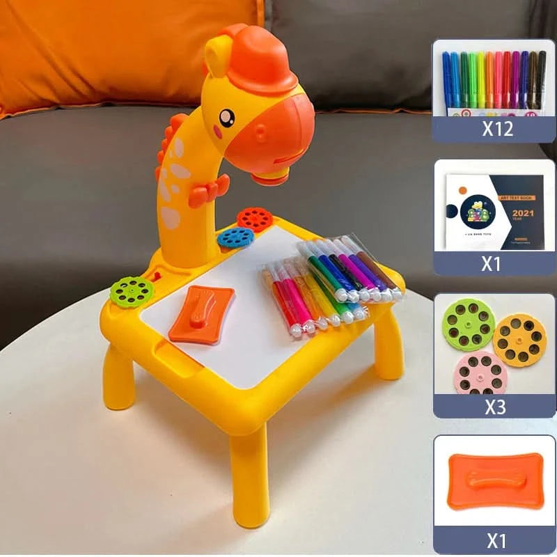 LED-Projektorritbord – Stimulerar Kreativitet För Barn Från 3 År - Varuhuset24