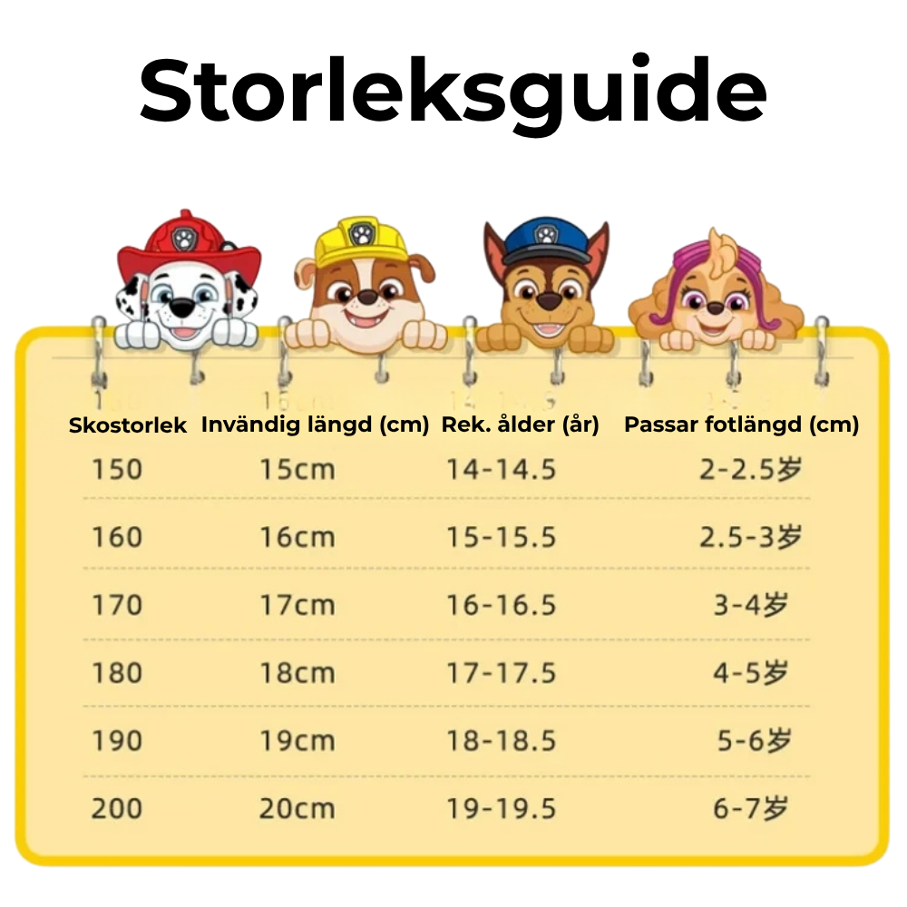 Paw Patrol sklisikre sandaler til barn