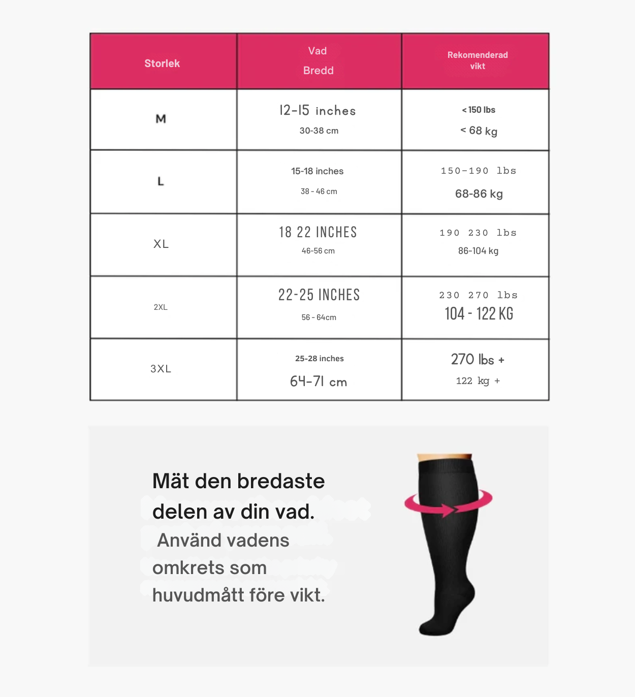 MotionEase™ avanserte brede kompresjonsstrømper for smertelindring