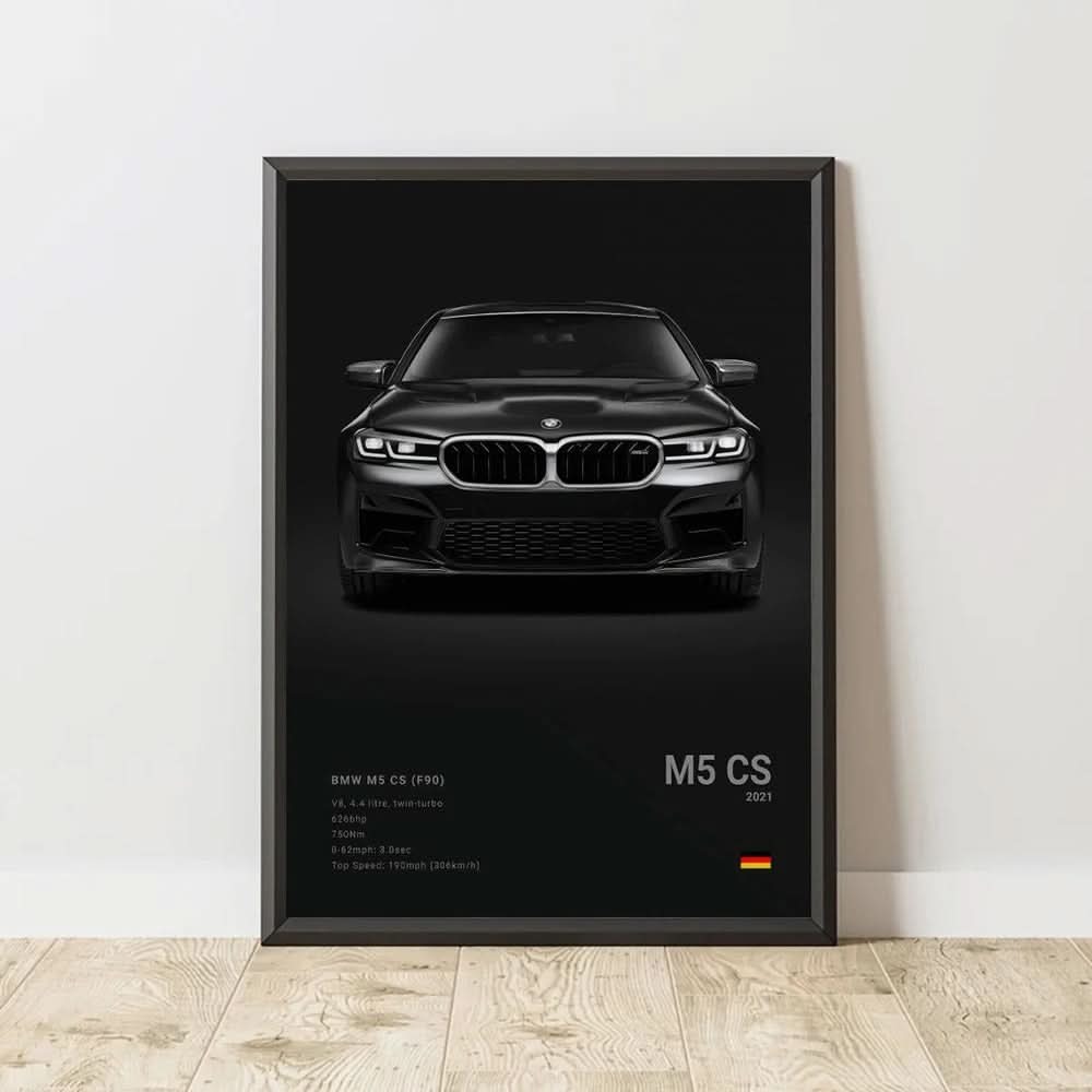 Berömda Bilar Canvas Väggkonst – M5, 918, GT3, G63, STO, SLS | Modern Heminredning & Födelsedagspresent - Varuhuset24