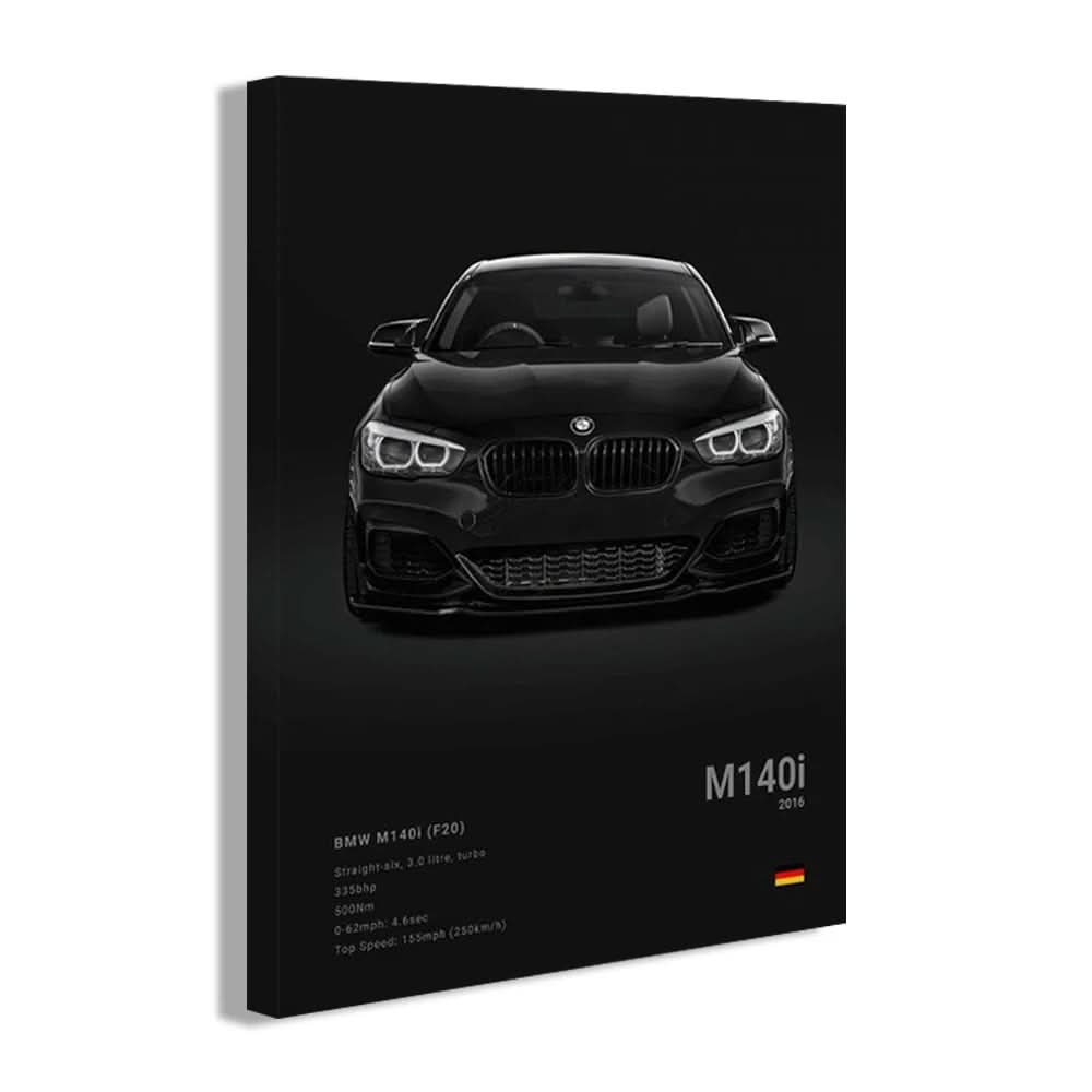 Berömda Bilar Canvas Väggkonst – M5, 918, GT3, G63, STO, SLS | Modern Heminredning & Födelsedagspresent - Varuhuset24