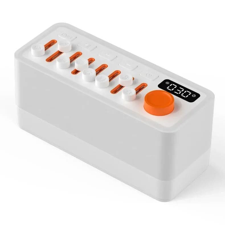 SleepHaven™ – Hvit støy-søvnmaskin med Bluetooth og nattlys